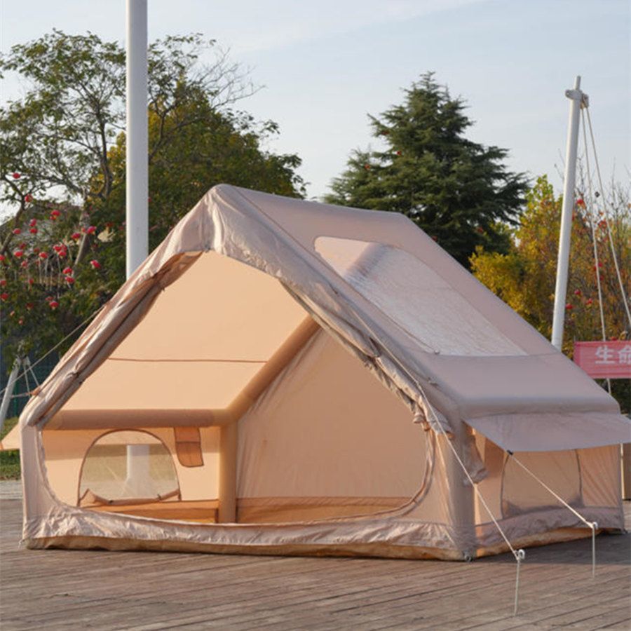 Portable Inflatable Camping Tent with Sun Protection for Outdoor Fishing and Wild Adventures
