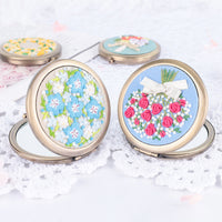 2025 Winter Suzhou Embroidery Ribbon DIY Cosmetic Mirror Kit for Beginners