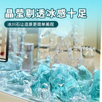 Ice Blue Crystal Gravel for Aquarium Decoration