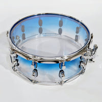 Acrylic Transparent 14-inch Snare Drum with Strap, Convertible to Marching Drum
