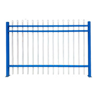 Thickened Zinc Steel Fence Panel for Outdoor Garden Yard and School Perimeter
