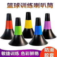 Basketball Dribbling Training Cones with Rubber Sleeves for Kids' Agility Drills