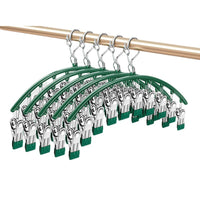 Stainless Steel Rotating Laundry Hanger with Multiple Clips for Socks Underwear
