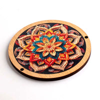 Mandala Irregular Wooden Jigsaw Puzzle for Adults, High Difficulty Brain Teaser