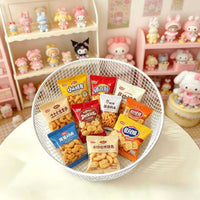 Macaron Color Iron Art Round Storage Basket for Snacks, Fruits, Toys, and Sundries