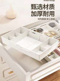 Expandable Drawer Organizer with Adjustable Dividers for Desk, Vanity, Kitchen Utensils