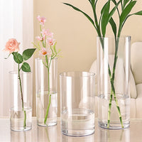 Acrylic Clear Anti-fall Vase for Hydroponics and Flower Arrangements