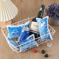 Self-Absorbing Ice Pack for Food, Seafood, and Medical Cold Compress - Reusable Gel Ice Bag for Perishable Transport