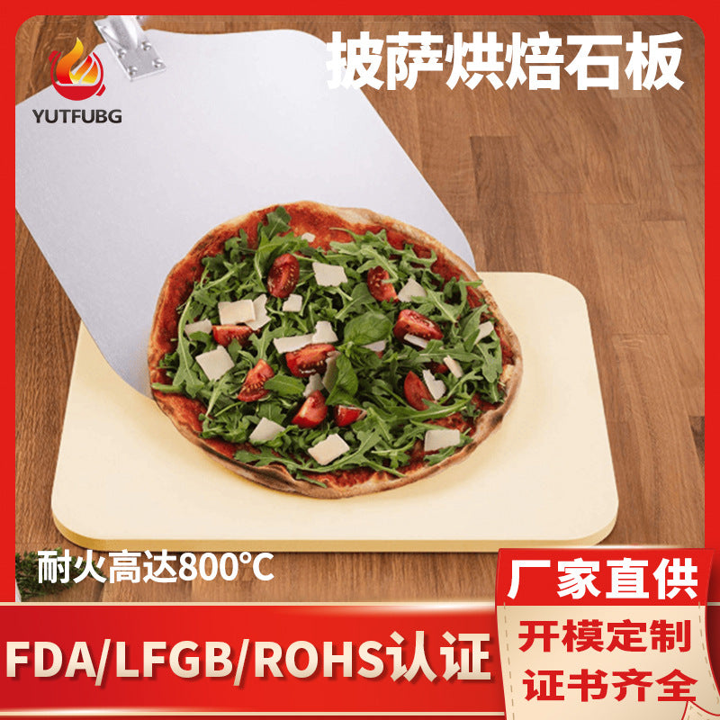 Cordierite Pizza Stone for Oven Baking, High Temperature Resistant, Bread and Pizza Warmer