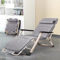 Folding Lounge Chair for Office, Balcony, and Outdoor Use, Single Person Recliner with Adjustable Positions