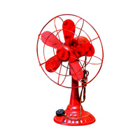 Vintage Iron Art Fan Model Ornament for Cafe Bar Restaurant Decor