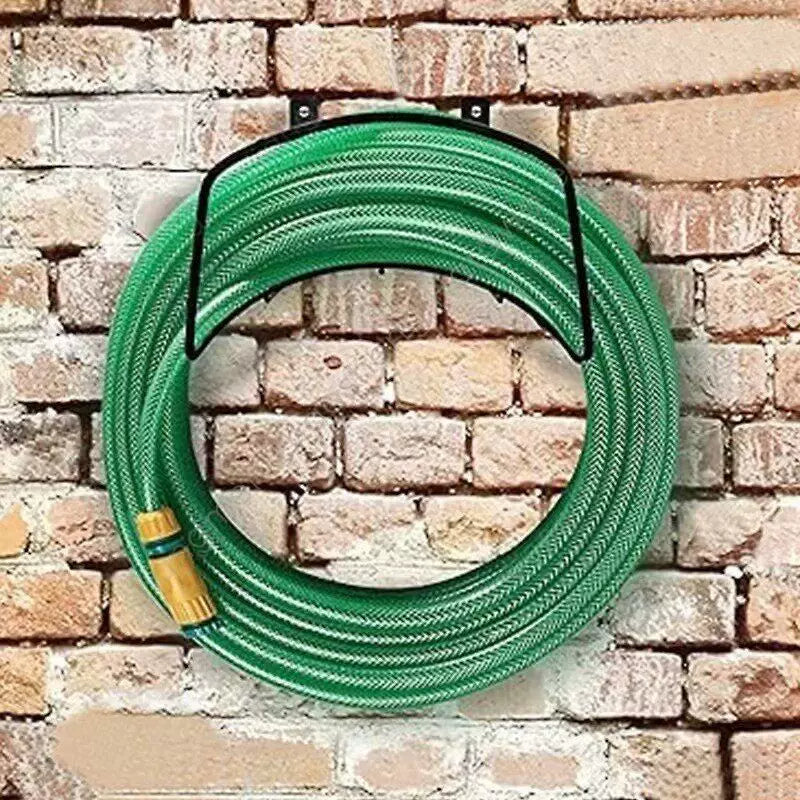 Heavy-Duty Wall-Mounted Garden Hose Holder for Yard Car Wash Water Pipe Storage