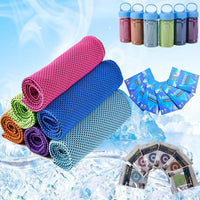 Cooling Towel for Sports & Fitness - Quick Dry, Sweat Absorbent, Instant Cooling Effect