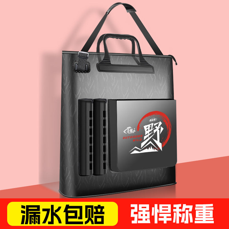 Portable Waterproof Fishing Bag Live Fish Bucket Multi-functional Tackle Storage