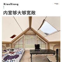 Inflatable Outdoor Camping Tent with Large Space, Portable, Quick-Open, Rainproof for Family Trips