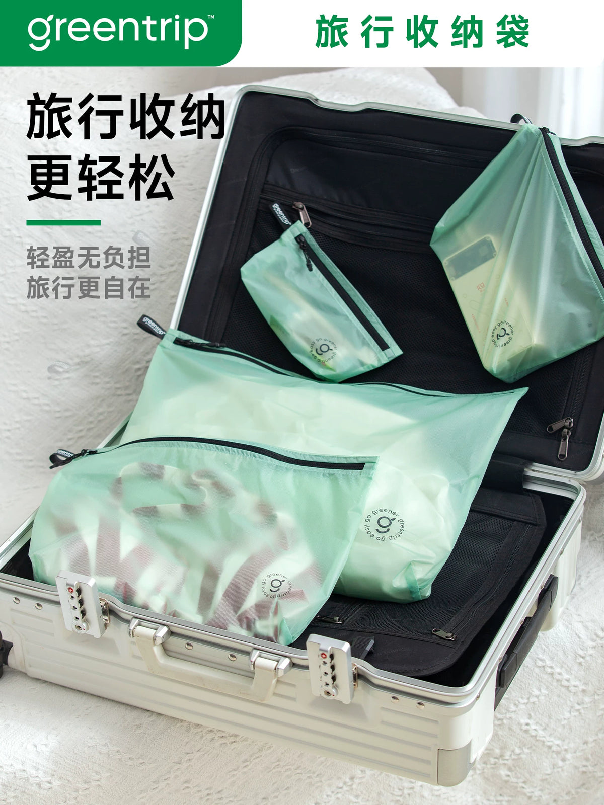 Portable Waterproof Travel Organizer Bag for Toiletries, Cosmetics, and Documents