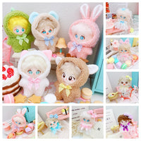 10-15cm Cotton Doll Outfits - Starfish, New Year, Christmas Jumpsuits & Dresses