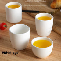 Ceramic White Tea Cup Set - 160-165ml Small Restaurant & Hotel Drinkware