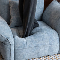 Modern Adjustable Armrest Fabric Sofa Chair for Living Room