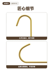 Multifunctional Aluminum Alloy Hanger Hooks for Bags, Hats, Scarves, and Ties - 2 Pack
