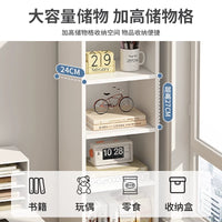 Slim Home Bookshelf Corner Storage Rack for Small Spaces