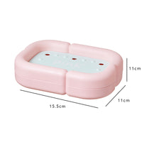 Portable Soap Dish for Bathroom and Dormitory, Cute and Creative Open-Top Soap Box