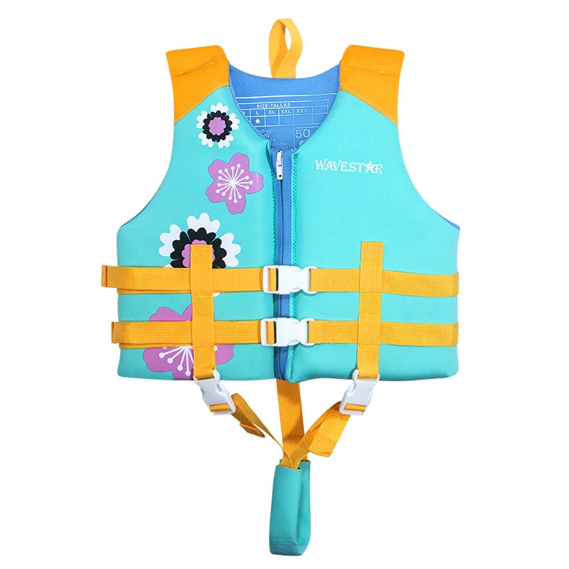 Wavestar Kids' Professional Buoyancy Swim Vest for Boys and Girls, Learn-to-Swim Aid, Snorkeling, Warmth, Drifting