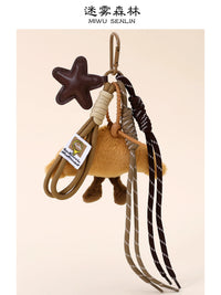 Cute French Croissant Miu Series Plush Doll Backpack Pendant Bread Keychain