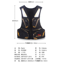 Fishing Life Vest High Buoyancy Adjustable for Sea and Shore Fishing