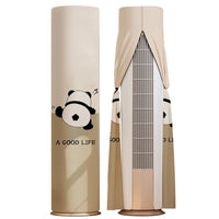 Universal Cartoon High Elastic Vertical Air Conditioner Cover Anti-Direct Blowing Full Wrap Dust Cover for Cylindrical AC Units