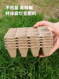Biodegradable Seed Starter Trays and Peat Pellets for Garden and Balcony Planting