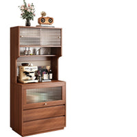 Living Room Side Cabinet, Wall-Mounted Low Cabinet, Tea Table Sideboard, Solid Wood Kitchen Side Cabinet, Dish Cabinet, Integrated Cabinet