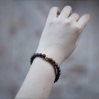 Vintage Agarwood Buddha Beads Bracelet for Men and Women, Lucky Charm and Calming Gift