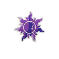 Purple Series Embroidered Iron-On Patches for Clothing Decoration