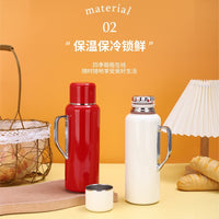 Smart Temperature Display 316 Stainless Steel Insulated Pot with Handle for Home and Office