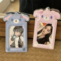 Cute Dessert Rabbit 3-inch Thickened Card Holder for ID, Photos, and Collectibles