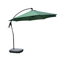 Outdoor Banana Umbrella with Water-Filled Base for Patio Garden Cafe
