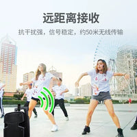 Wireless UHF Headset Microphone System for Stage Performance and Karaoke
