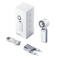 2026 New Handheld Cooling Fan, 199-Speed Foldable Portable Mini Outdoor Fan with Ice Compress Function