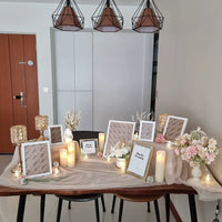 Fresh Artificial Flower Birdcage Potted Plant Ornament Wedding Sign-in Table Centerpiece Home Desktop Decoration Set