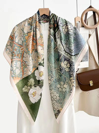 Women's Bohemian Style Large Square Scarf Sun Protection Shawl