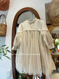Girls' Princess Dress for Spring/Autumn, Elegant Birthday Party Gown for Toddlers and Kids
