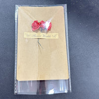 Dried Flower Greeting Cards, Vintage Blank Small Cards for Valentine's Day, Thank You, Blessing, Creative DIY Birthday Cards