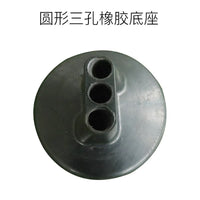 3-Hole Rubber Base Soccer Training Pole Holder & Accessories