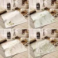 New Chinese Style Tea Table Cover Waterproof Stain-Resistant Tea Tray Dust Cloth Zen Tea Set Multi-functional Tea Tray Cover