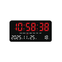 11-inch LED Digital Alarm Clock with Large Display, Multifunctional Desktop/Wall Mount