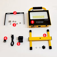 Portable Solar LED Camping Light with Emergency Power Bank Function for Outdoor Night Market and Work Sites