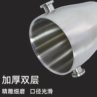 Zhuojin Double-Layer Thickened Stainless Steel Ice Bucket for Bar KTV Parties Beer Champagne Red Wine Ice Cubes