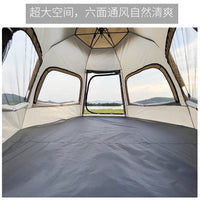 Automatic Hexagonal Pop-Up Camping Tent with UV Protection and Waterproofing