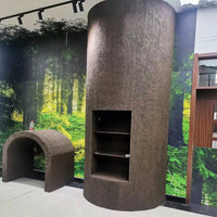 Artificial Tree Bark Roll for Pipe and Column Decoration, Realistic Silicone Faux Bark Cover for Balcony and Fire Pipes